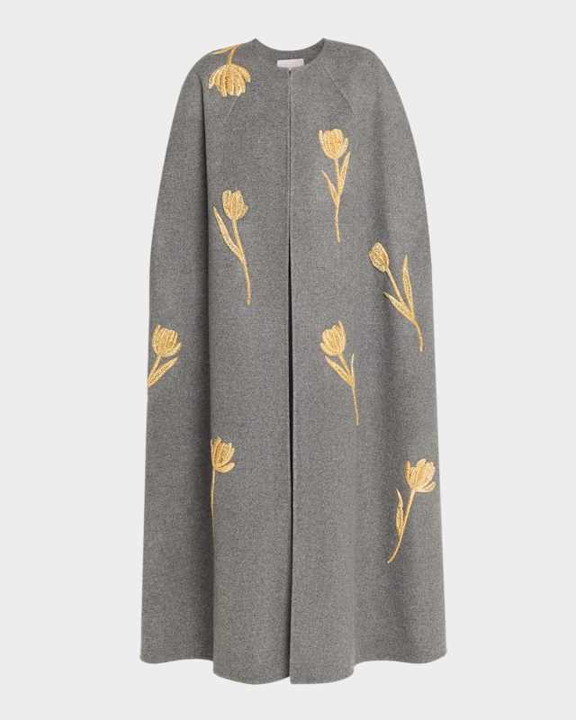 Long Embroidered Cape